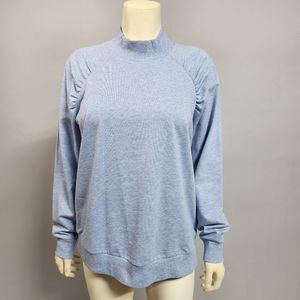MICHAEL Michael Kors Light Blue Mock Neck Sweater
